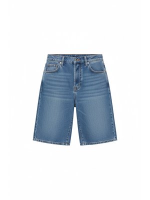 Relaxed Fit Blue Denim Shorts