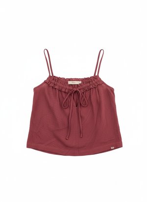 Ruffled Tie-Front Tank Top