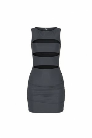 Sleeveless Cut-Out Bodycon Mini Dress