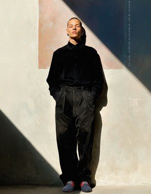 Blue & Red Perforated Lace-Up Derbies