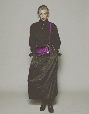 Venezia Shimmering Purple Metallic Mini Bag