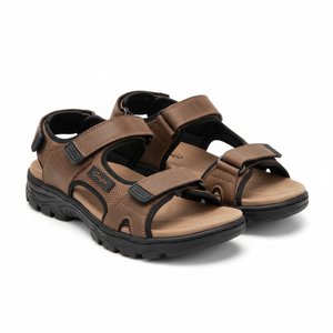 Brown Adjustable Strap Comfort Sandal