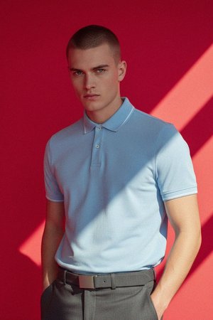 Classic Light Blue Polo Shirt for Everyday Wear