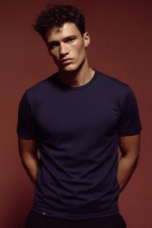 Navy Blue Short Sleeve Crew Neck T-Shirt