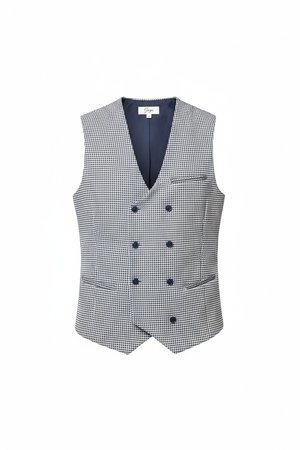 Stylowy, wzorzysty top dwurzędowy