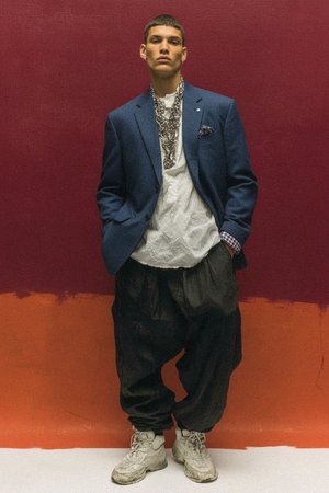 Textured Blue Blazer for Smart Casual Style