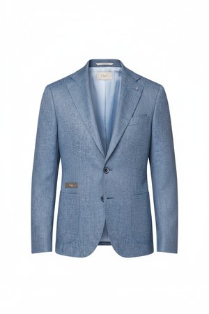 Light Blue Textured Blazer
