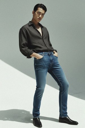 Classic Blue Slim Fit Denim Jeans