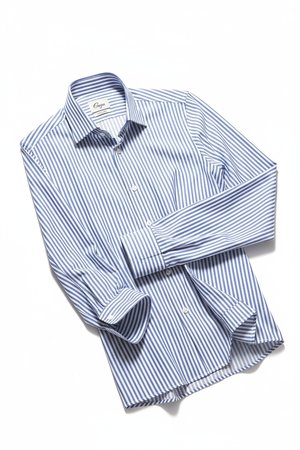 Classic Blue Striped Button-Down Shirt