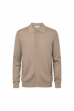 Kardigan dzianinowy z kołnierzykiem